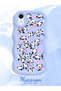 iPhone Xr Compatible Shockproof Simple Blue Silicone Phone Case Panda Pattern - 2