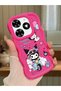 Tecno Spark Go 2024 Compatible Shockproof Simple Red Silicone Phone Case Kuromi Pattern