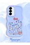 Samsung Galaxy A56 Compatible Shockproof Simple Blue Silicone Phone Case Hello Kitty Pattern - 2