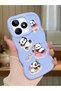Simple Blue Silicone Phone Case Panda Pattern Compatible with Realme C53 Shockproof - 2