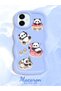 Simple Blue Silicone Phone Case Panda Pattern Compatible with Samsung Galaxy A06 Shockproof