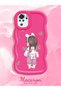 Redmi Note 10S Compatible Shockproof Simple Red Silicone Phone Case Girl Pattern - 2