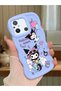 Poco C55 Compatible Shockproof Simple Blue Silicone Phone Case Kuromi Pattern