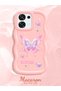 Oppo A6 Pro Compatible Shockproof Simple Pink Silicone Phone Case Butterfly Pattern - 2
