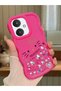 Redmi 13C Compatible Shockproof Simple Red Silicone Phone Case Hello Kitty Pattern