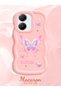 Poco X7 Pro Compatible Shockproof Simple Pink Silicone Phone Case Butterfly Pattern - 2