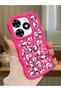 Tecno Spark Go 2024 Compatible Shockproof Simple Red Silicone Phone Case Panda Pattern