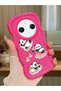 Simple Red Silicone Phone Case Panda Pattern Compatible with Redmi A3 Pro Shockproof - 2
