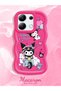 Redmi Note 13 4g Compatible Shockproof Simple Red Silicone Phone Case Kuromi Pattern - 2