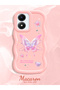 Vivo Y02S Compatible Shockproof Simple Pink Silicone Phone Case Butterfly Pattern - 2