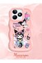 Realme C53 Compatible Shockproof Simple Pink Silicone Phone Case Kuromi Pattern - 2