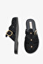 Laokla Women's Slippers - Black Suede - 4