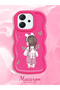 Oppo Reno 14F Compatible Shockproof Simple Red Silicone Phone Case Girl Pattern - 2