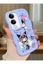 Vivo Y29S Compatible Shockproof Simple Blue Silicone Phone Case Kuromi Pattern