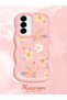 Samsung Galaxy A36 5g Compatible Shockproof Simple Pink Silicone Phone Case Cover Flower Pattern - 2