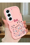 Tecno Camon 40 Pro 5g Compatible Shockproof Simple Pink Silicone Phone Case Hello Kitty Pattern