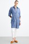 Colorful sporty stitch detail knitwear combination front snap cap blue - 3