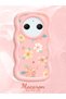 Redmi A3 Pro Compatible Shockproof Simple Pink Silicone Phone Case Flower Pattern - 2