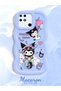 Redmi 10C Compatible Shockproof Simple Blue Silicone Phone Case Kuromi Pattern - 2