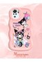 Redmi Note 10S Compatible Shockproof Simple Pink Silicone Phone Case Kuromi Pattern - 2