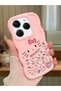 Tecno Spark 20 Pro Compatible Shockproof Simple Pink Silicone Phone Case Hello Kitty Pattern