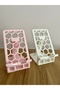 Phone Stand - Desk Phone Holder - Tablet Stand - Honeycomb Design - Pink - 5
