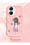 Poco X7 Pro Compatible Shockproof Simple Pink Silicone Phone Case Girl Pattern - 2