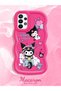 Samsung Galaxy A23 Compatible Shockproof Simple Red Silicone Phone Case Kuromi Pattern - 2