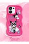 A6 Pro 5g Compatible Shockproof Simple Red Silicone Phone Case Kuromi Pattern - 2
