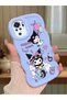 Redmi Note 10S Compatible Shockproof Simple Blue Silicone Phone Case Kuromi Pattern