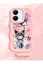 Vivo Y27S Compatible Shockproof Simple Pink Silicone Phone Case Kuromi Pattern - 2