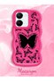 Vivo Y36 5g Compatible Shockproof Simple Red Silicone Phone Case Butterfly Pattern - 2