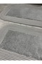 مجموعة سجادة حمام ناعمة الملمس مقاس 50x80 و 40x60 سجادة حمام عصرية ذات حواف من القش - 4