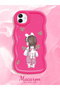 Samsung Galaxy A04 Compatible Shockproof Simple Red Silicone Phone Case Girl Pattern - 2