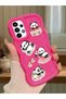 Simple Red Silicone Phone Case Compatible with Samsung Galaxy A13 4g Shockproof Panda Pattern - 2