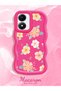 Vivo Y02S Compatible Shockproof Simple Red Silicone Phone Case Cover Flowers Pattern - 2