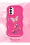 Samsung Galaxy A04S Compatible Shockproof Simple Red Silicone Phone Case Butterfly Pattern - 2