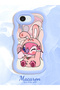 Shockproof Simple Blue Silicone Phone Case Cute Pattern Compatible with iPhone 17E