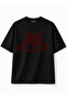 Unisex Wild Mew Cat Rhinestone Stone Printed Oversize Premium 100% Cotton T-Shirt