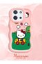 Simple Pink Silicone Phone Case Hello Kitty Pattern Shockproof Compatible with Poco C85 4g