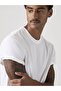 Essential Men's White Crew Neck T-Shirt 008Br-0001 - 4