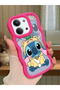 Simple Red Silicone Phone Case Stitch Pattern Compatible with Xiaomi Redmi 15C 4g Shockproof - 2