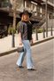 Plus Size Silver Sparkle Spanish Sleeve Blouse - 3