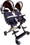 Lightweight Foldable Double Baby Stroller for Twins – Compact, Portable Twin Pram with Adjustable - 2