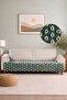 Bohemian Green Embossed Seat Cover 100X200 |   Sofa Divan Sofa Bed Armchair Cover Shawl - 2