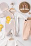 Butterfly Embroidered Overalls 100% Cotton Baby Boy Set of 5 - 3