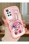Shockproof Simple Pink Silicone Phone Case Cute Pattern Compatible with Redmi 10 - 2