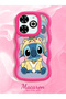 حافظة هاتف من السيليكون الأحمر البسيط المقاوم للصدمات بنمط خياطة متوافقة مع هاتف Infinix Smart 8 Plus