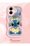 Shockproof Simple Pink Silicone Phone Case Stitch Pattern Compatible with iPhone 17