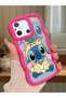 Simple Red Silicone Phone Case Stitch Pattern Compatible with Redmi 12C Shockproof - 2